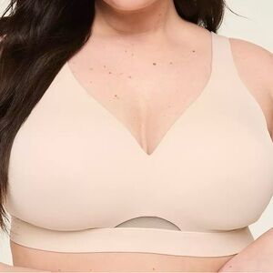 Lot Of 2 Cacique Bras Comfort Bliss Lightly Lined No-Wire Bra 46D Lane Bryant